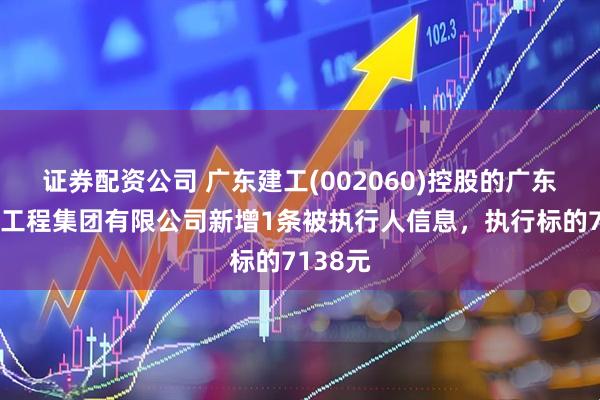 证券配资公司 广东建工(002060)控股的广东省建筑工程集团有限公司新增1条被执行人信息，执行标的7138元